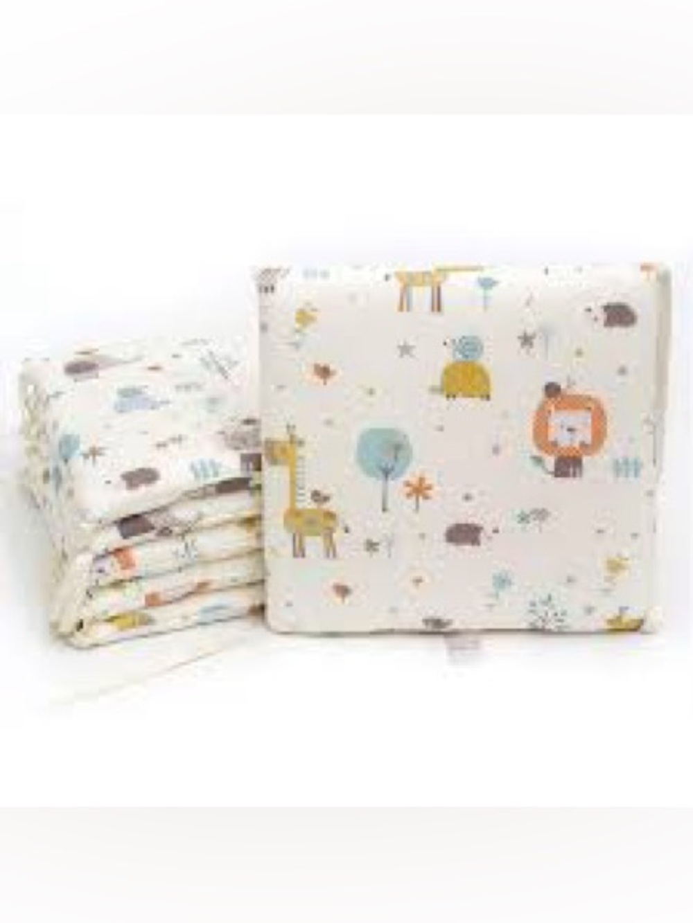 NWT Baby Animal Print Seat Cushions- Cream - Set of 7